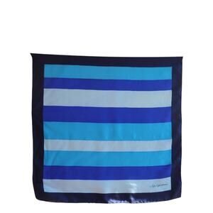 Vintage Saks Fifth Avenue Blue Scarf